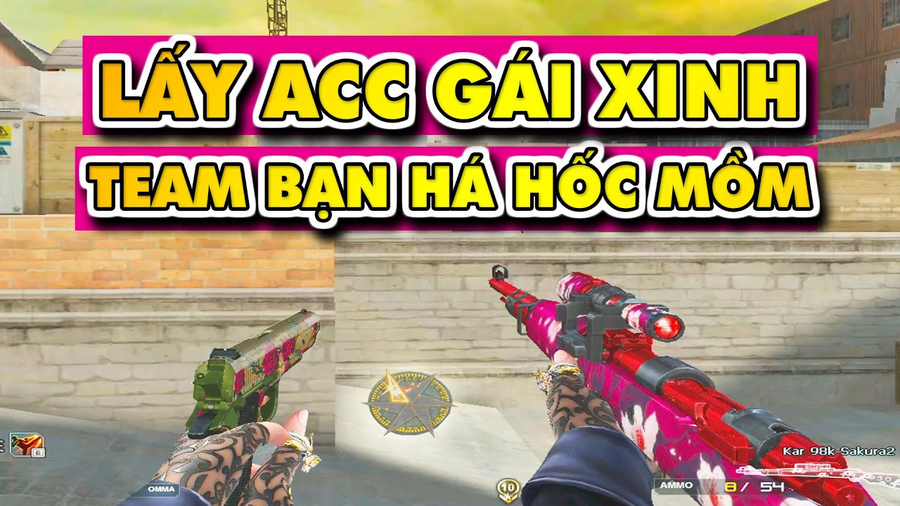 ☆ Khẩu K98 đẹp nhất quả đất - Vác acc gái xinh vào vẩy K98 khiến team bạn há hốc mồm  - Tú Lê