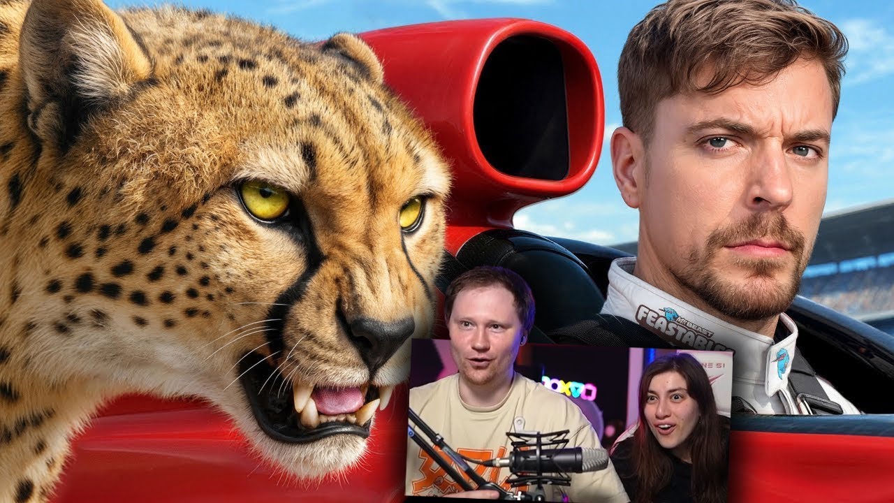 Самая Быстрая Машина в Мире vs Гепард! | РЕАКЦИЯ на MrBeast