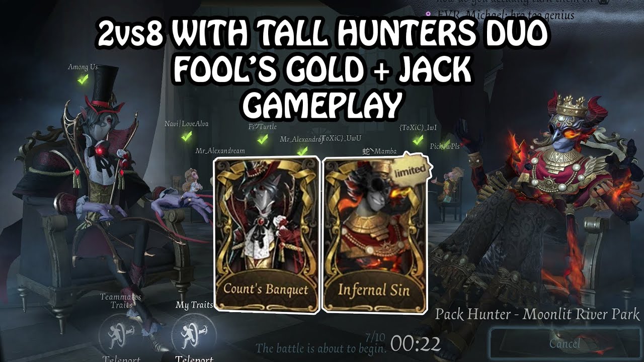 Finally Fool's Gold released in 2vs8 - Tall Hunters duo (Identity v)