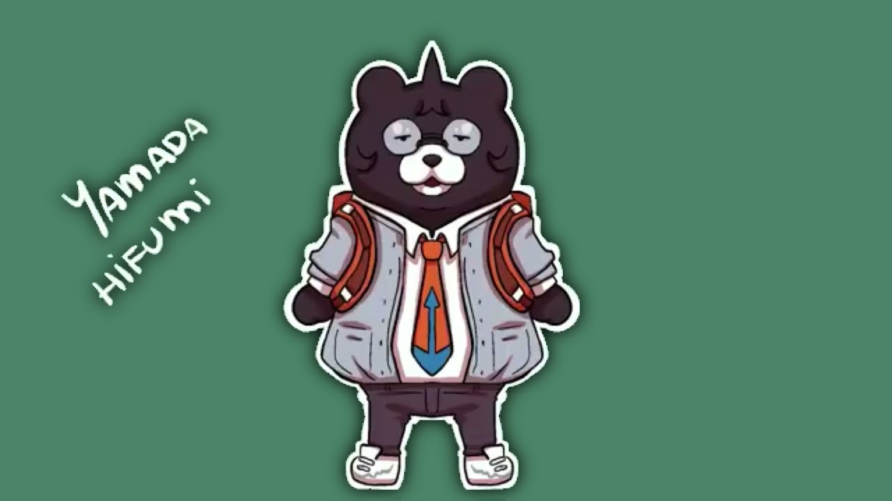 danganronpa characters saying their names but they are all Monokuma (Art Credits in desc :D)