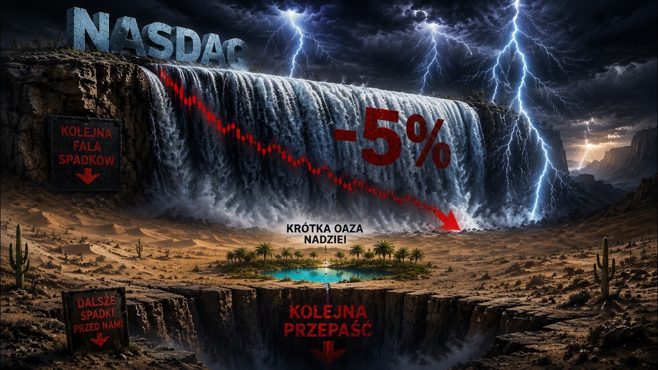 Kolejny wodospad na NASDAQ100 (rozegranie spadk&oacute;w)