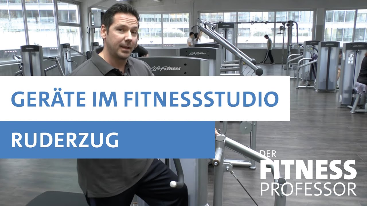 Ger&auml;te im Fitnesstudio - Ruderzug