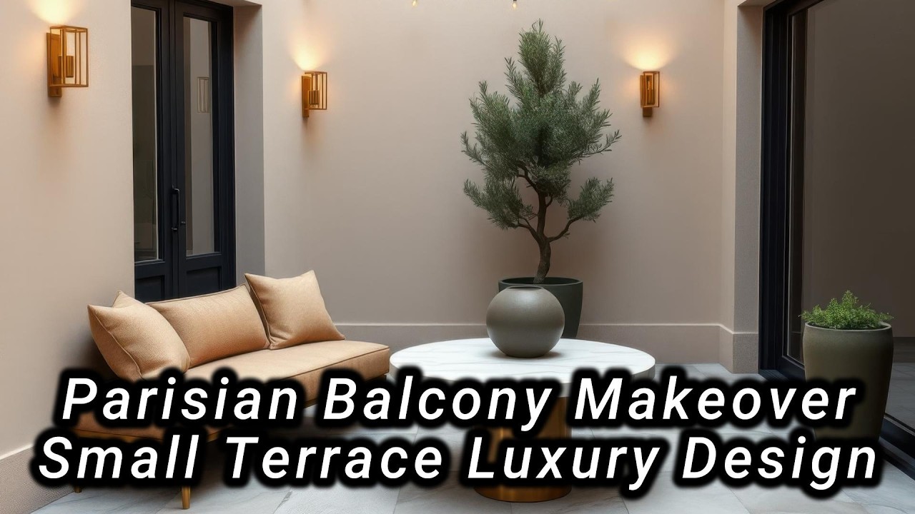 Parisian Balcony Makeover | Small Terrace Luxury Design