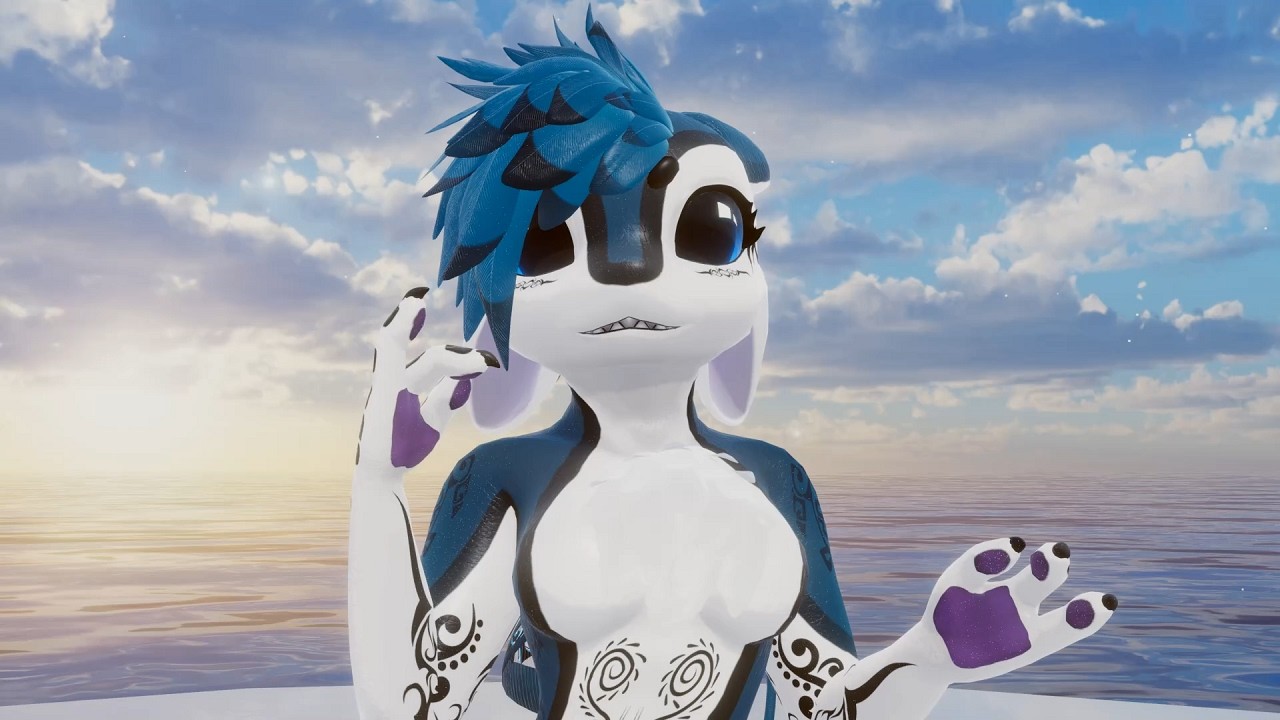 Avali Female Dance. VRChat (MMD) Part 41