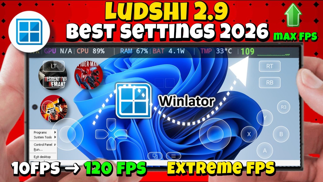 Winlator Ludashi 2.9 Экстремальные настройки | Snap и Mali - Запускайте любые компьютерные игры с...