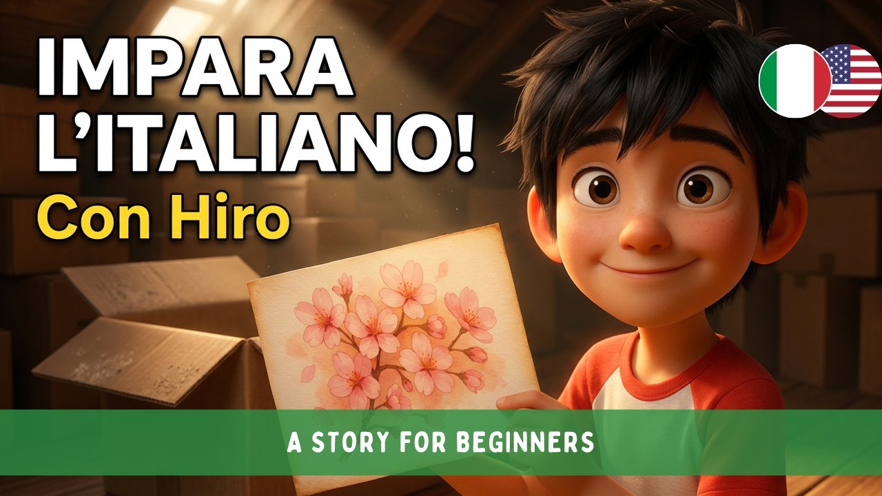 Italiano per Principianti: La Storia di Hiro e i Fiori di Ciliegio