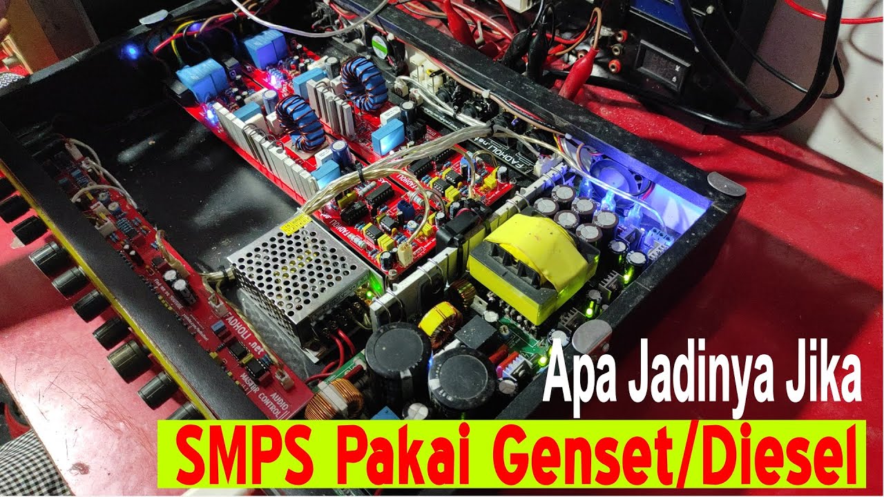 Apakah SMPS AMPLIFIER Aman ika pakai listrik genset dan diesel