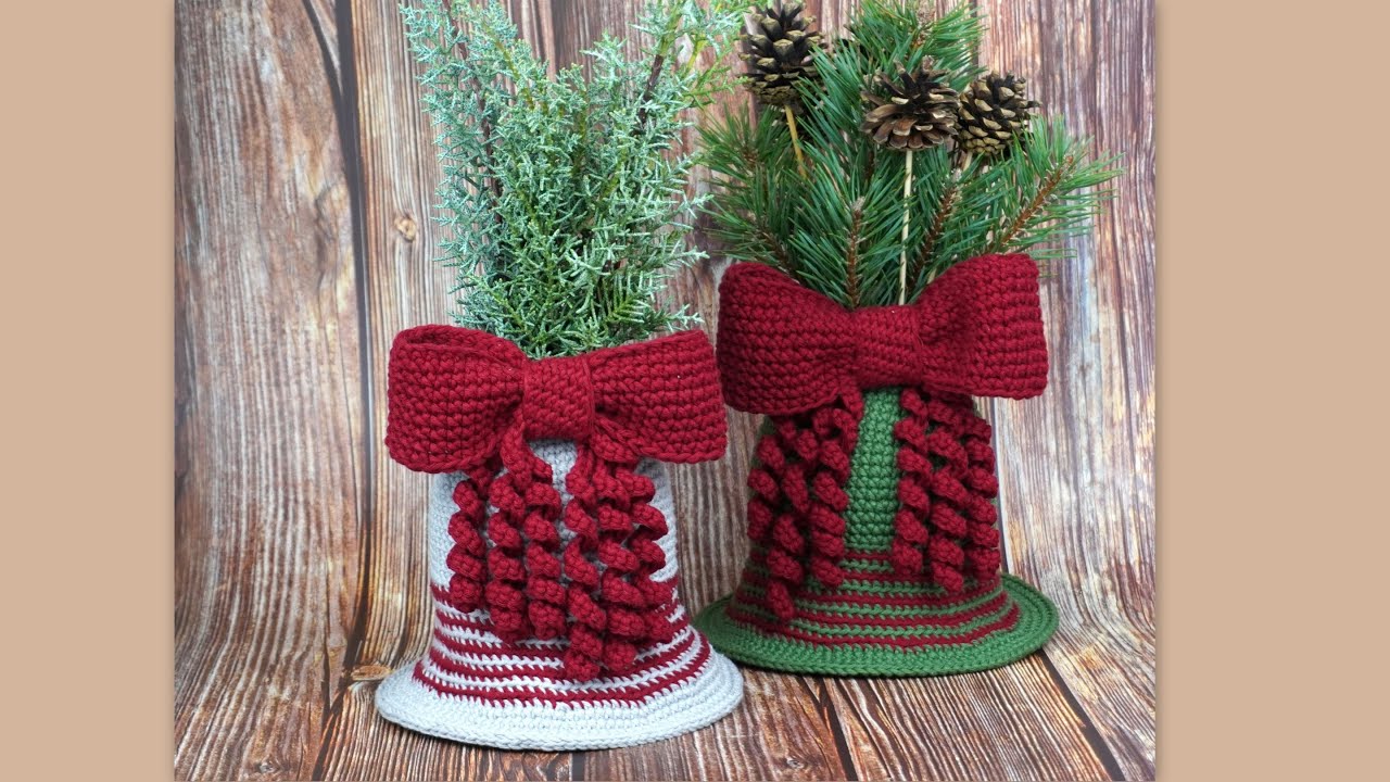 CAMPANA GRANDE TEJIDA EN CROCHET