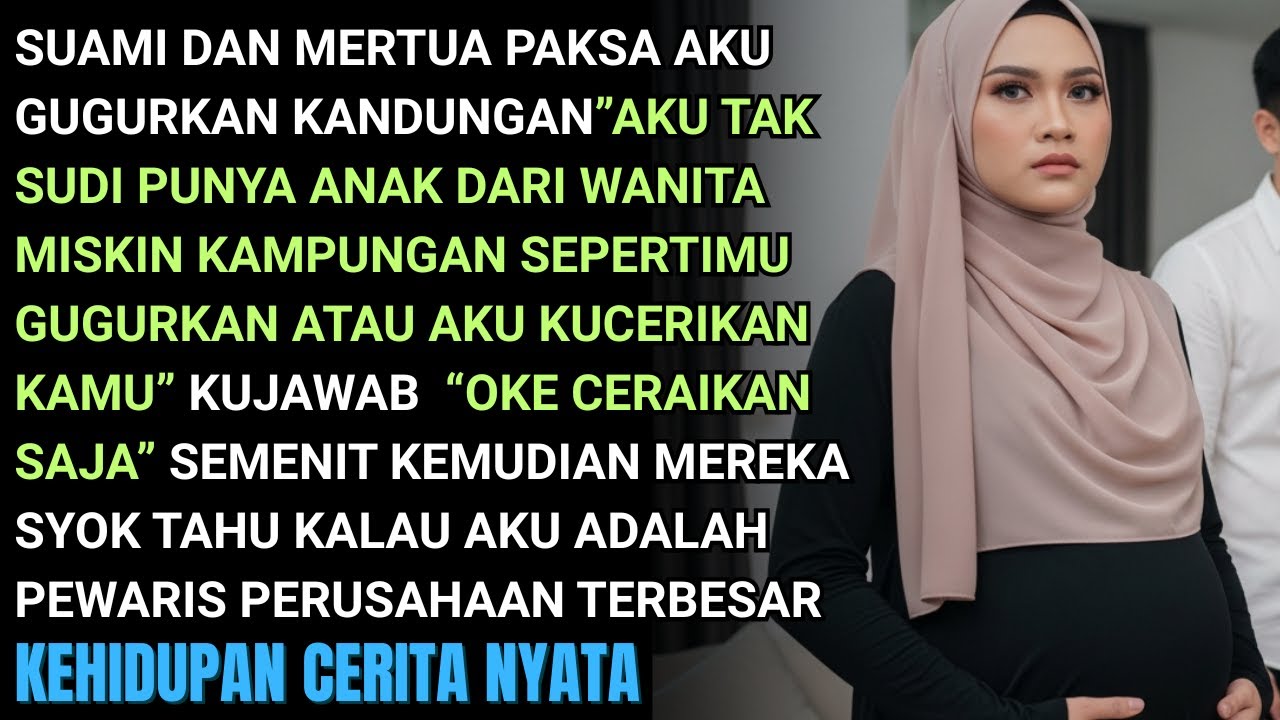 SUAMI&MERTUA PAKSA GUGURKANKANDUNGAN MALU PUNYA ANAK DARIKU YG KAMPUNGAN&MISKIN -SEMENIT KEMUDIAN...