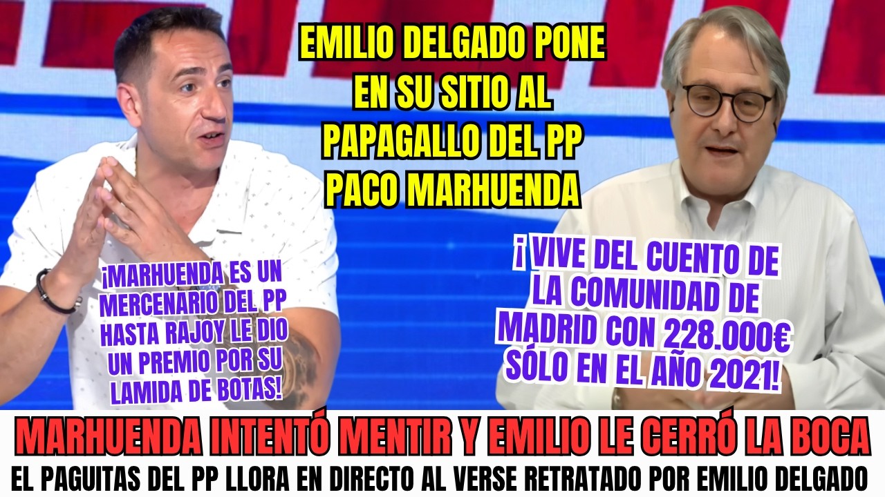 EMILIO DELGADO HUMILLA EN DIRECTO A PACO MARHUENDA Y &Eacute;STE NO SABE D&Oacute;NDE METERSE