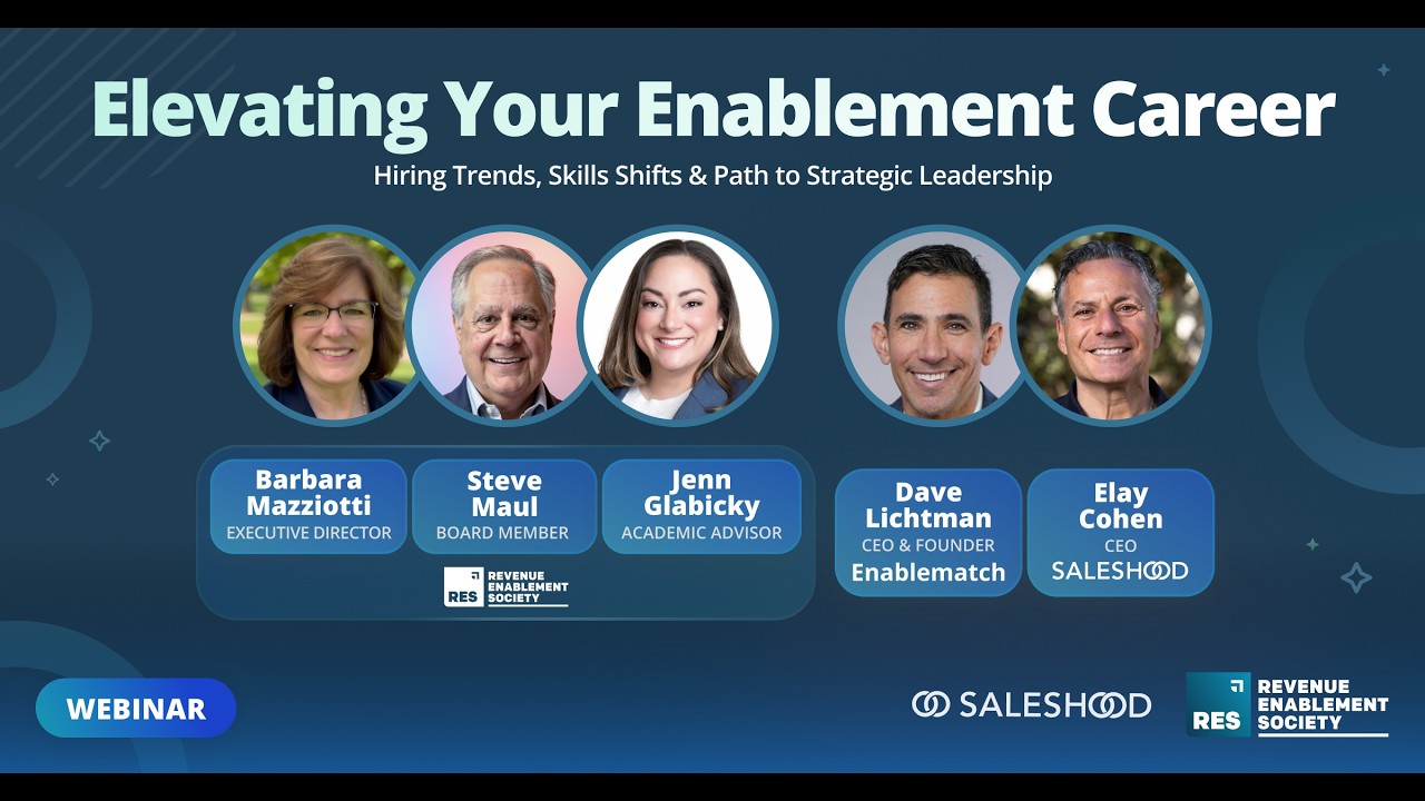 Elevating Your Career hosted by SalesHood + Revenue Enablement Society