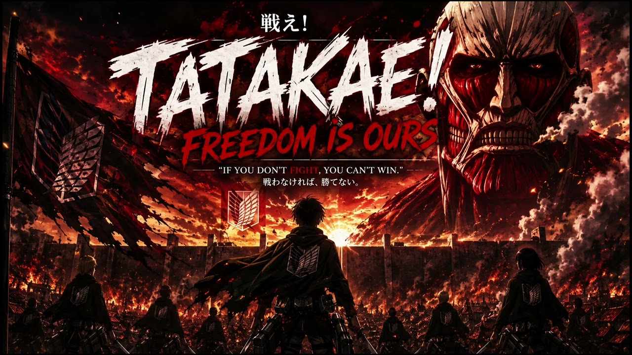 TATAKAE! ⚔️ Freedom Is Ours | Attack on Titan Inspired Epic Rock Anthem