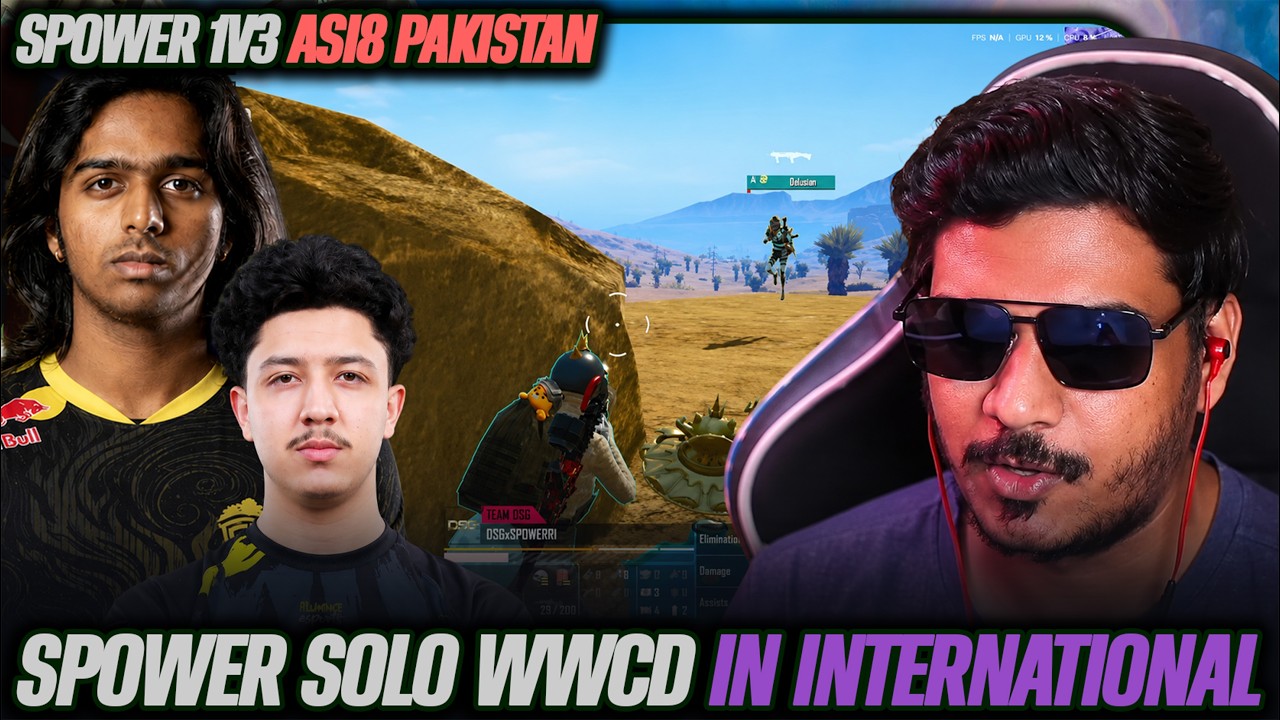 DSG Spower's Solo WWCD vs 1v3 ASI8 (Pakistan) | GodLike Esports EWC Scrims