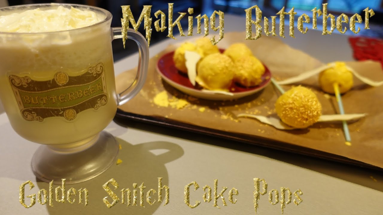 Making Harry Potter Snacks | Butterbeer | Golden Snitch Cake Pops