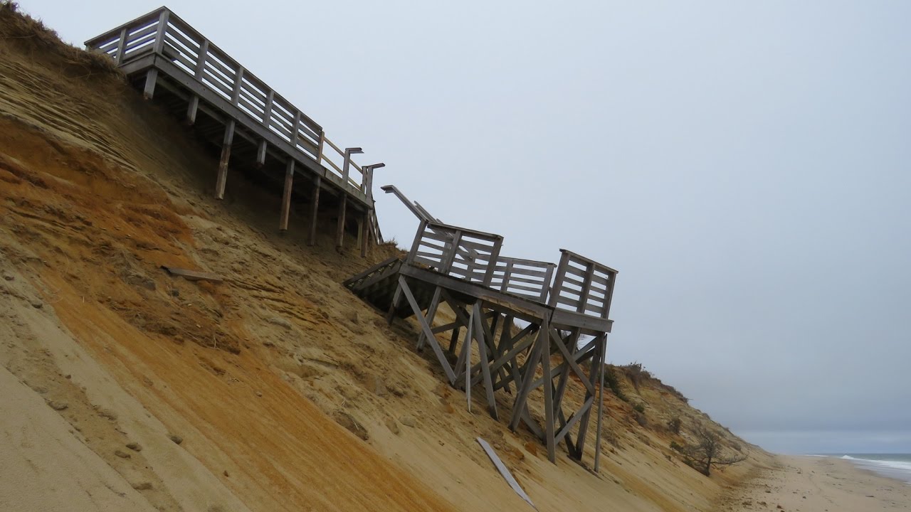 Storm-damaged Marconi Beach stairs