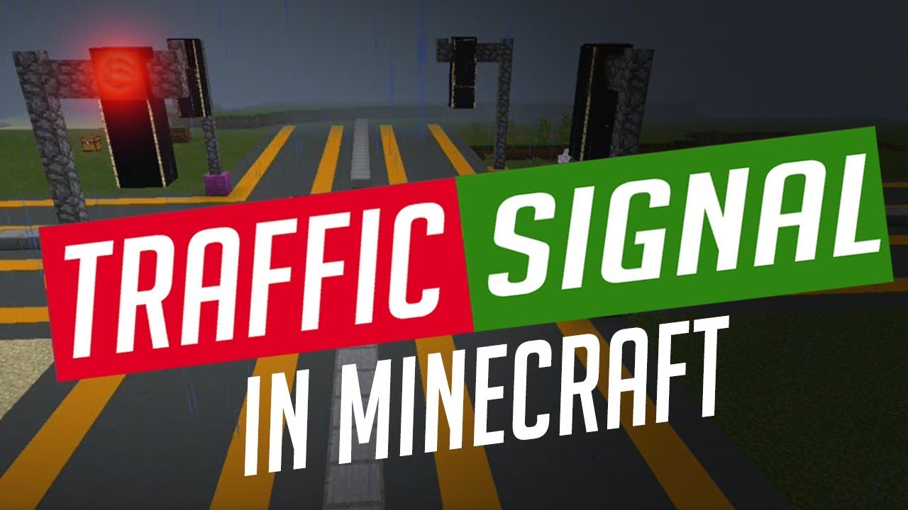 how to make working traffic signal in Minecraft PE using command blocks