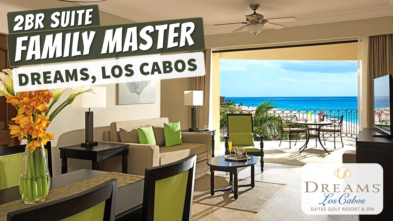 Family Master Two Bedroom Suite Ocean View | Dreams Los Cabos | Full Walkthrough Tour & Review | 4K