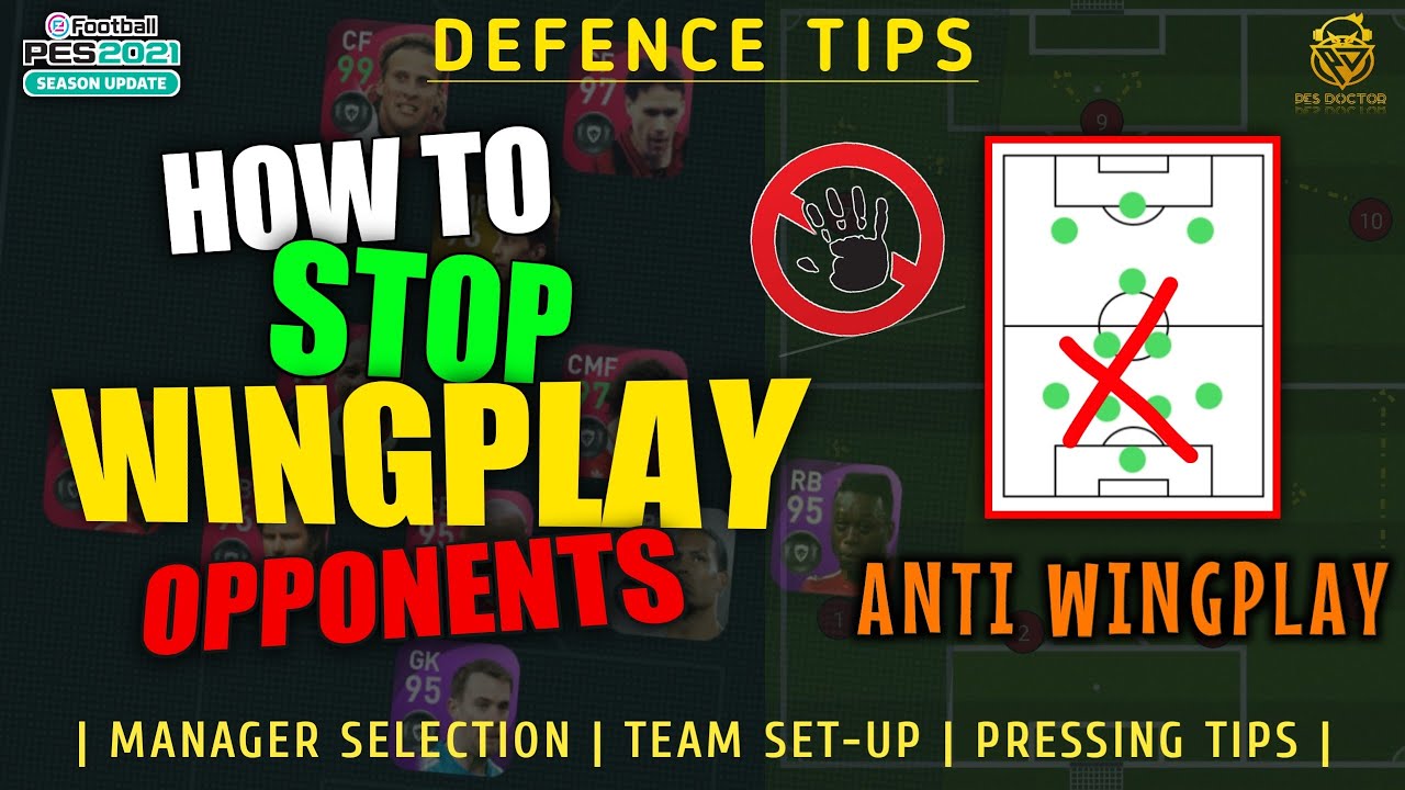 HOW TO STOP ANY WINGPLAY OPPONENTS IN ONLINE & FRIENDLY | DEFENDING TIPS | PES 2021 MOBILE