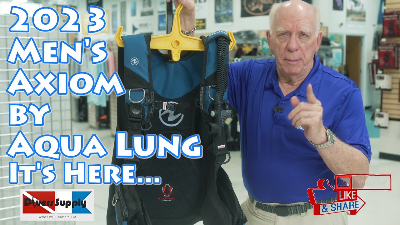 Мужская модель Axiom 2023 от Aqua Lung** Новые функции Новые цвета