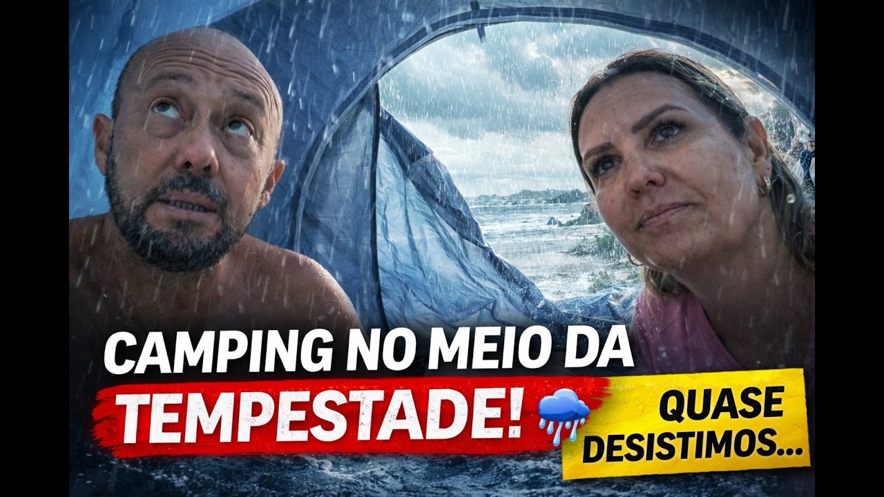 Será que deu certo acampar com essa chuva toda?