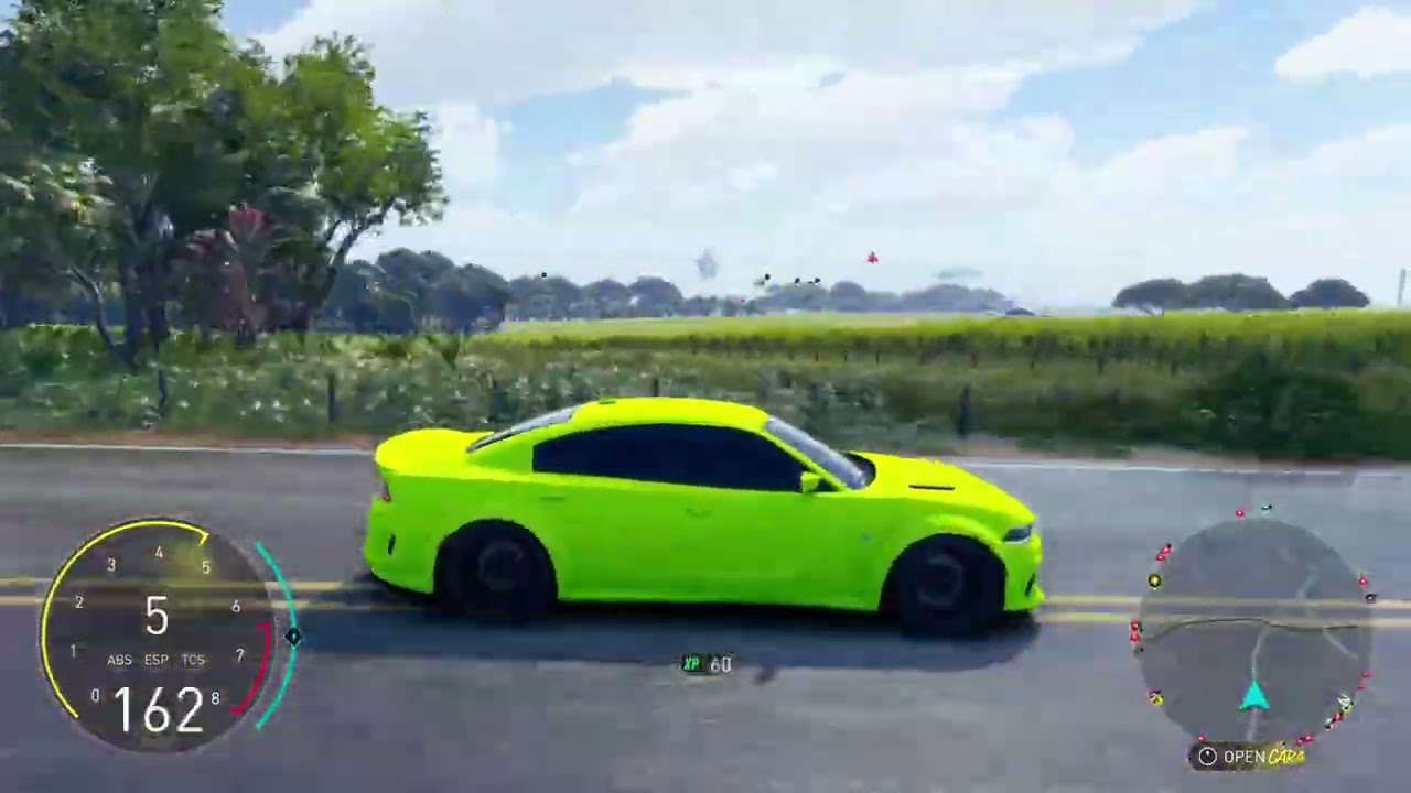POV In a widebody Dodge Charger 