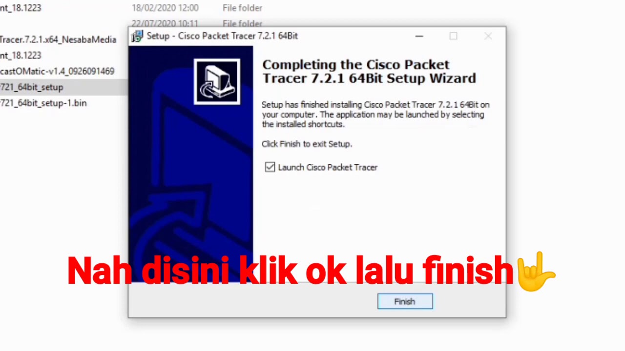 Instalasi Cisco packet racer,