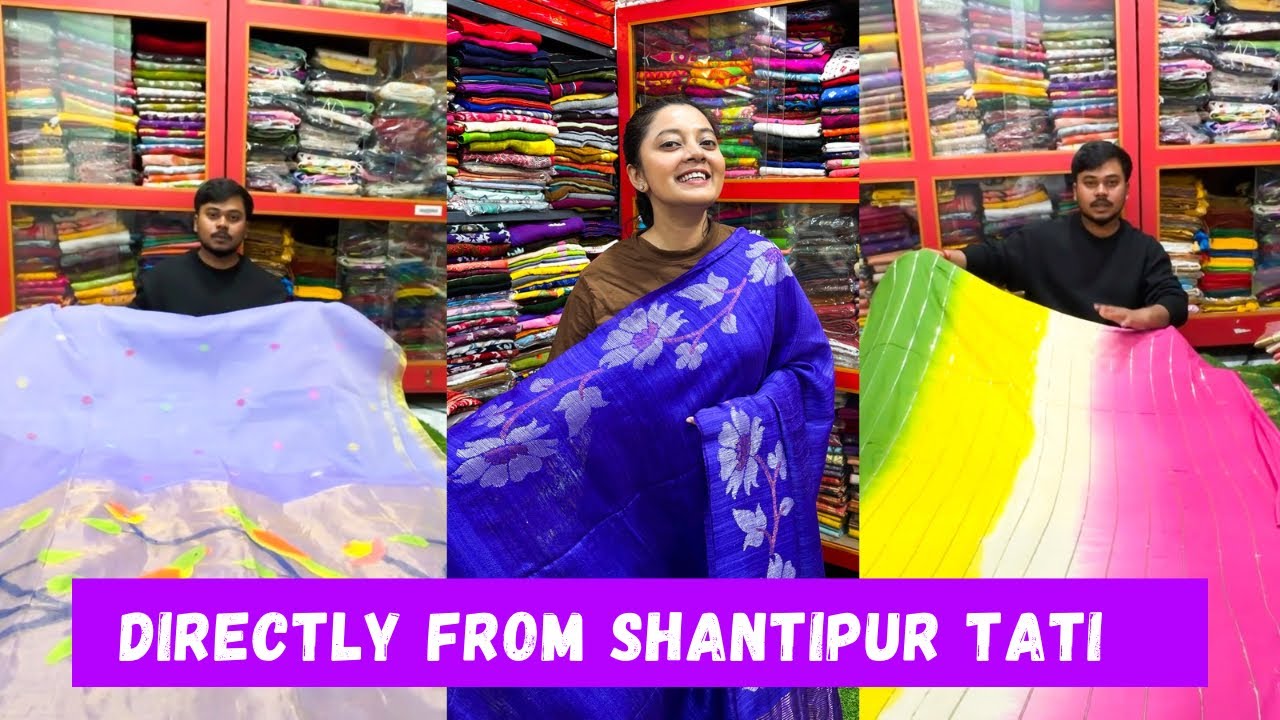 Paithani, Tassar, Muslin, Mul Cotton And Much More From Shantipur Tati💕💕💕 Starting from Rs 200❤️❤️❤️