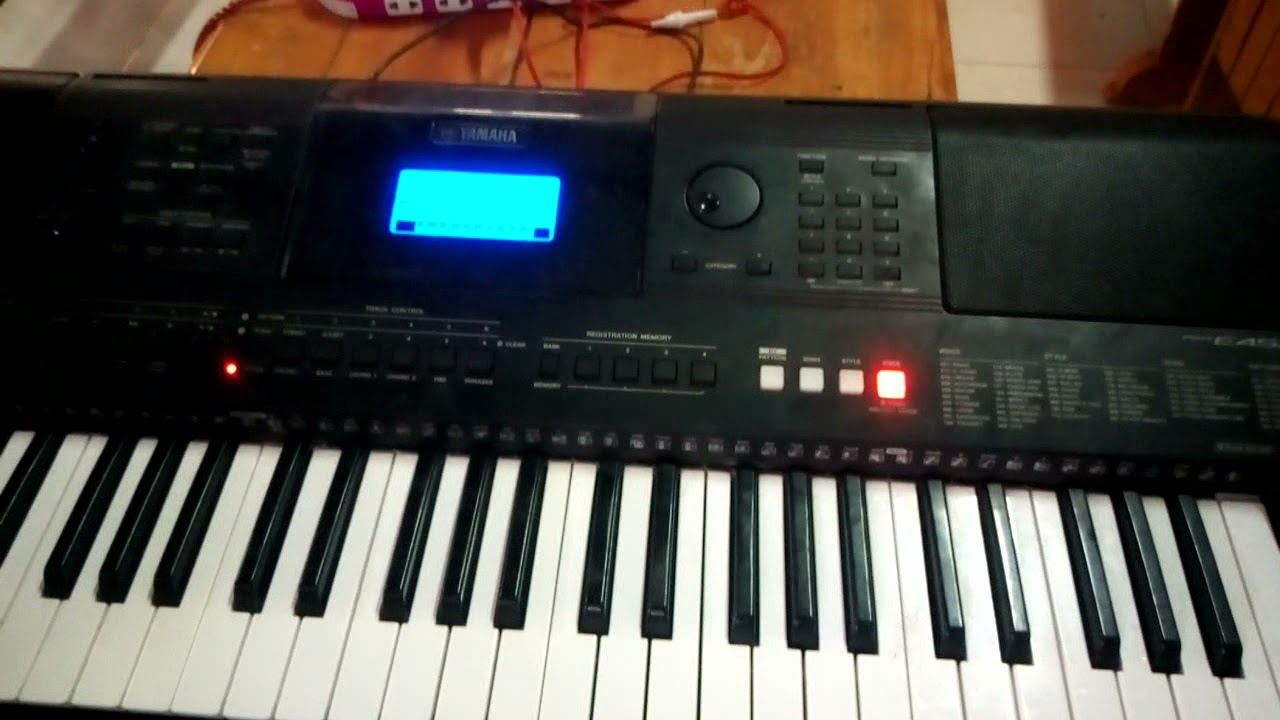 how to set piano psr 453 praise