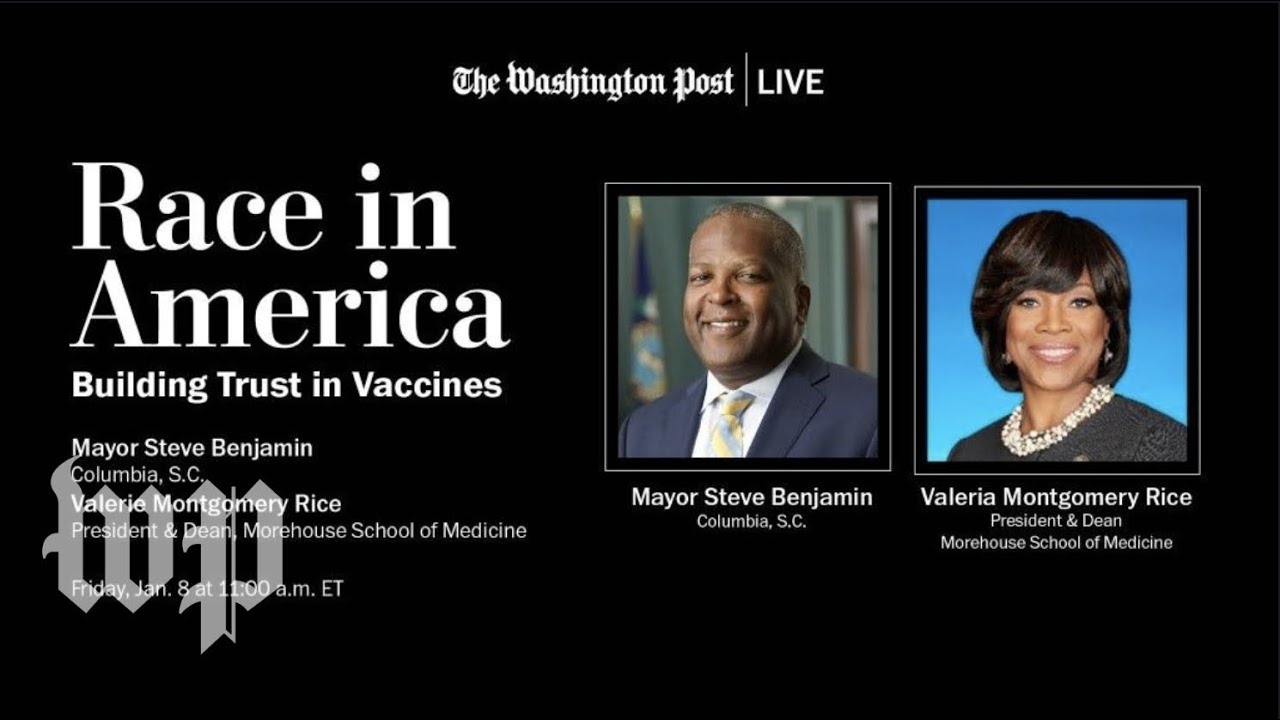 Mayor Steve Benjamin and Valerie Montgomery Rice on building trust in vaccines (Full Stream 1/8)