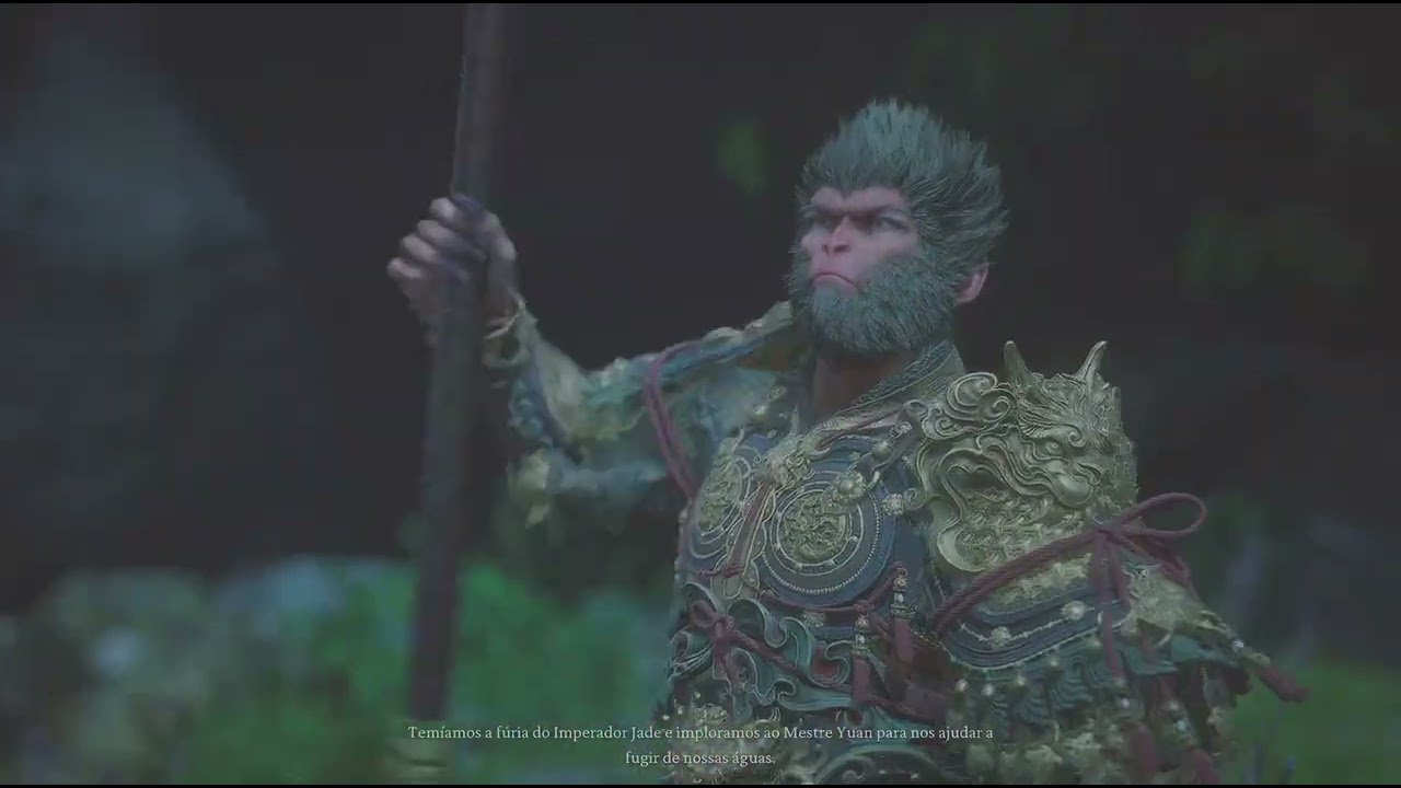 Black Myth - Combate contra o Long Amarelo.