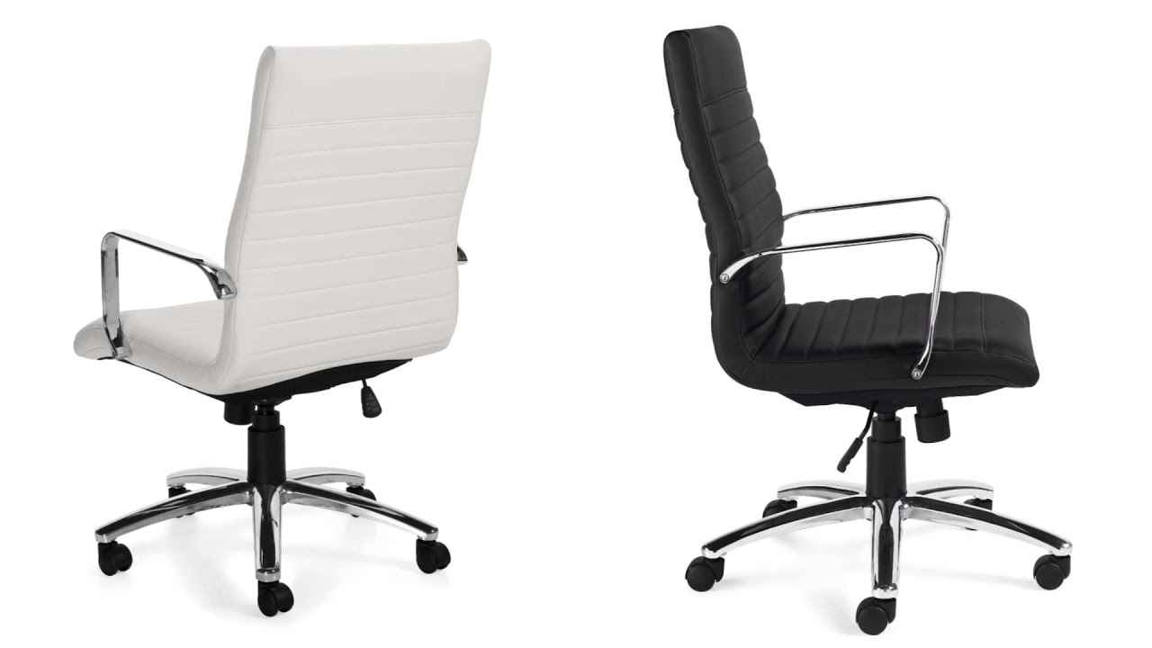 OTG11730B Modern Leather Conference Chair