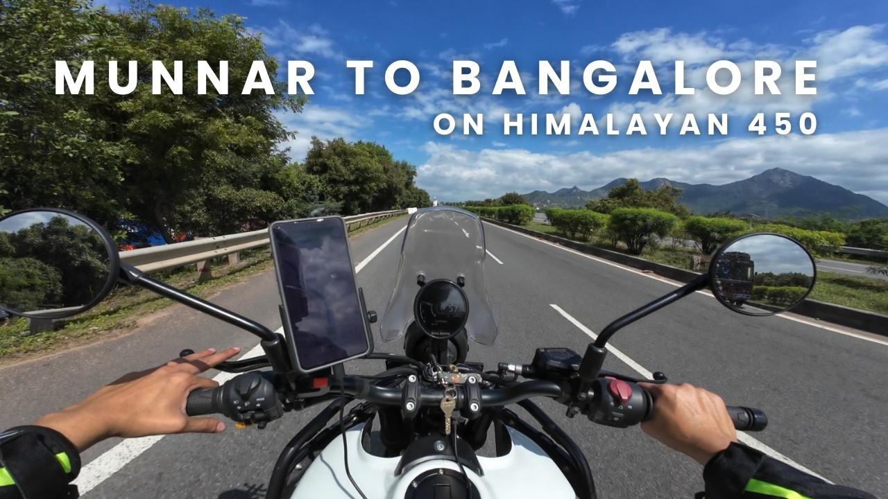 Munnar to Bangalore Bike Ride | RE Himalayan 450 Touring | Scenic Western Ghats Moto Vlog | EP02