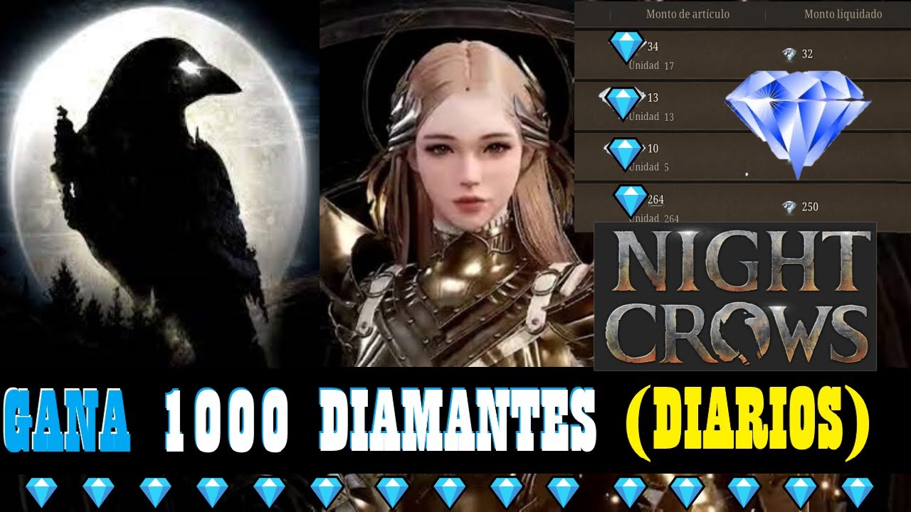 [Night Crows] - 💎COMO CONSEGUIR 1000 DIAMANTES💎 (DIARIOS)