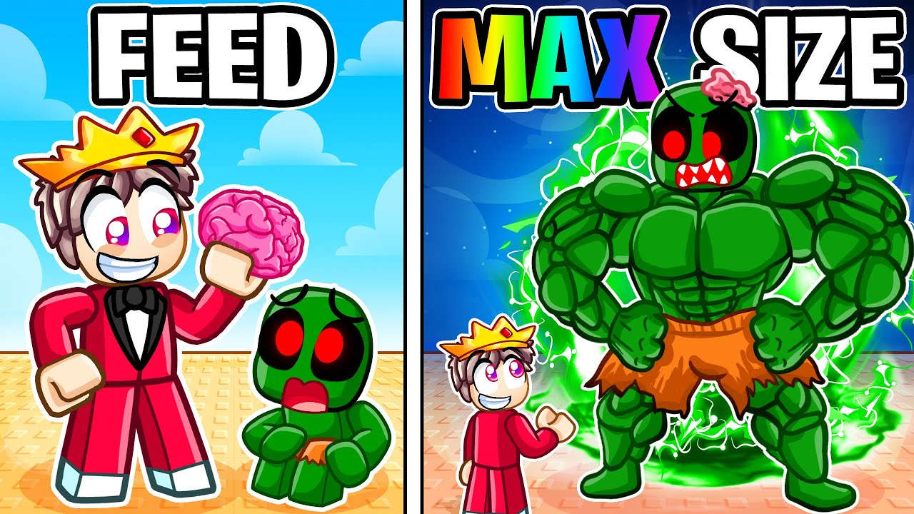 I Spent Trillions Upgrading MY ZOMBIE in Roblox Fight Your Zombie...