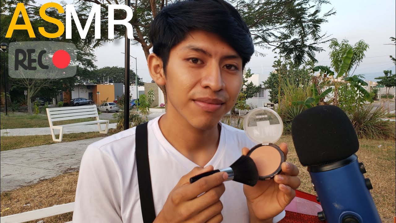 ASMR 💙 Tu mejor amigo te maquilla en la calle