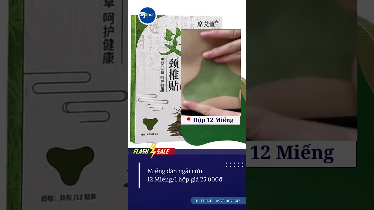 MIẾNG D&Aacute;N NGẢI CỨU 12 MIẾNG #caogio #giachoi #massage