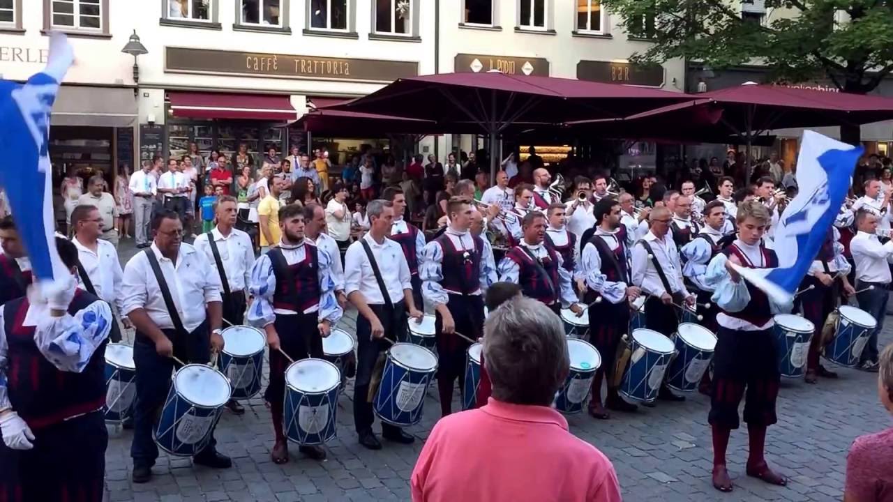 FANFARENZUG RAUENSPURG Marienplatz  Ravensburger Heimatlied