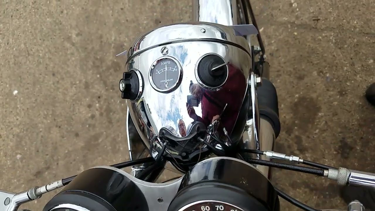 1965 BSA A50C cyclone 500cc at Andy Tiernans #08798BSA