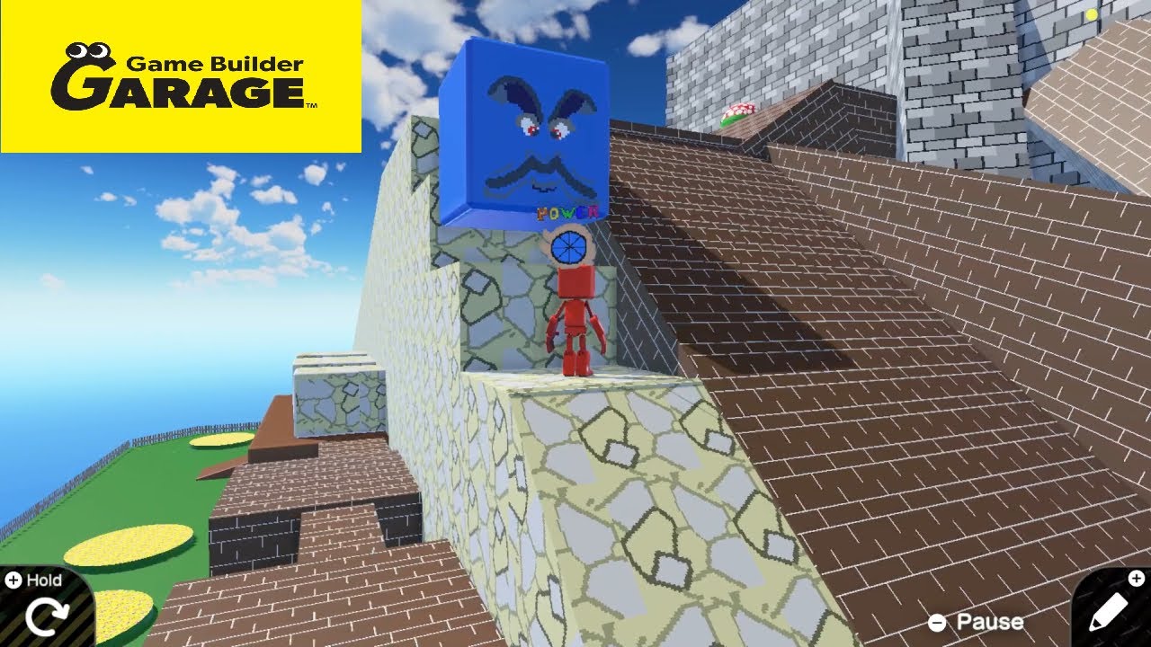 Super Mario 64 Whomp's Fortress Recreated in Game Builder Garage
