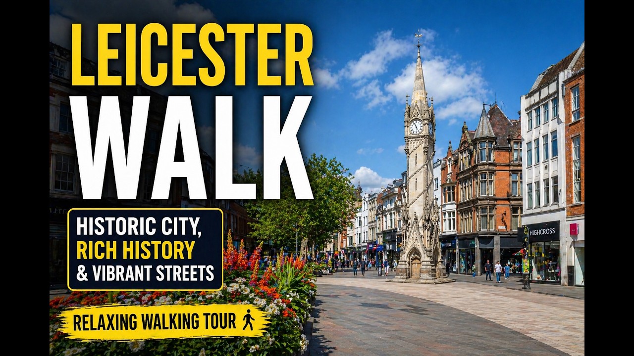 Walk on Leicester virtual trip in Leicester City Centre