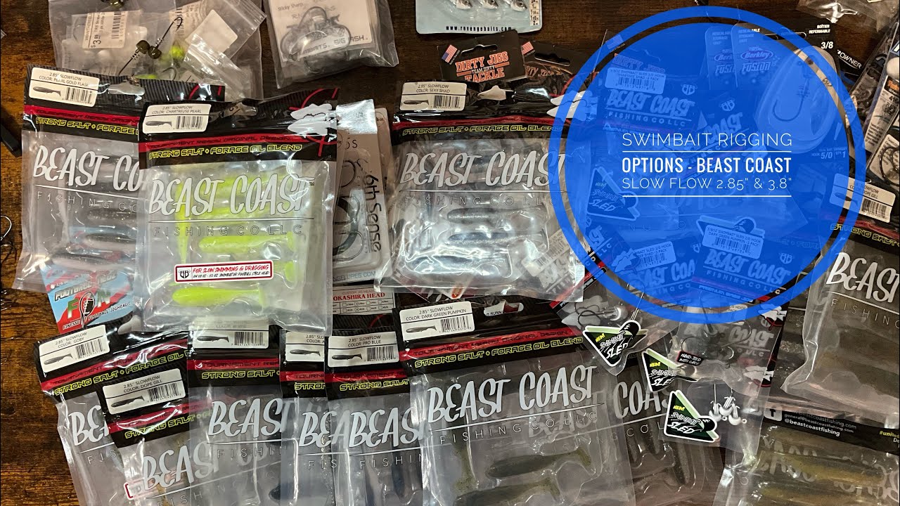 Варианты оснастки для свимбейтов - Beast Coast Slow Flow 2,85” и 3,8”