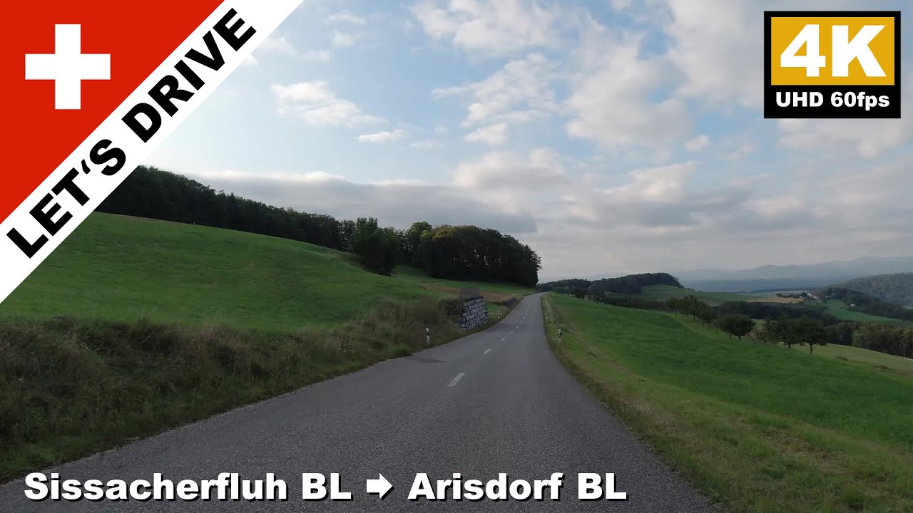 Let's Drive🚐 | Sissacherfluh BL ⇨ Arisdorf BL, Schweiz | 4K UHD 60fps