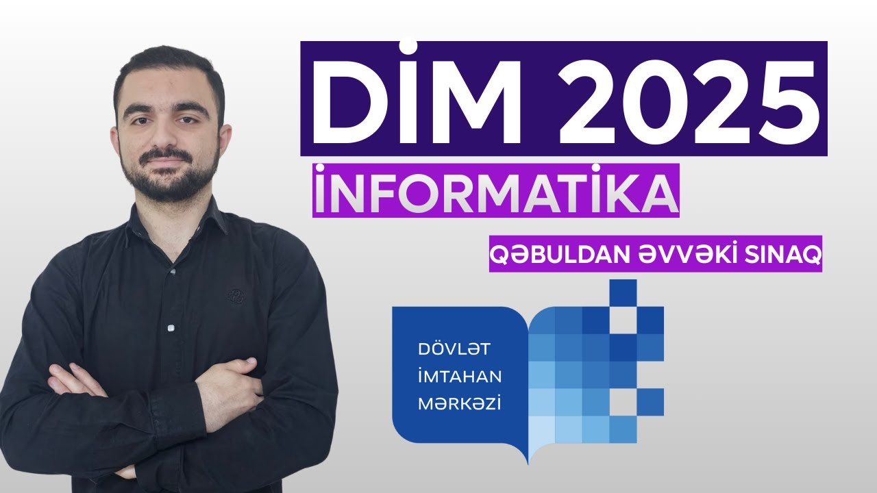 DİM SINAQ 2025 | İNFORMATİKA | MAGİSTRATURA