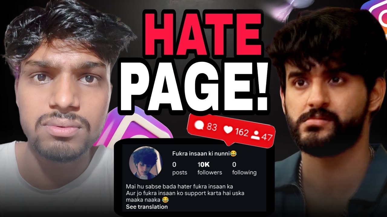 I made @FukraInsaan hate page on instagram 💀