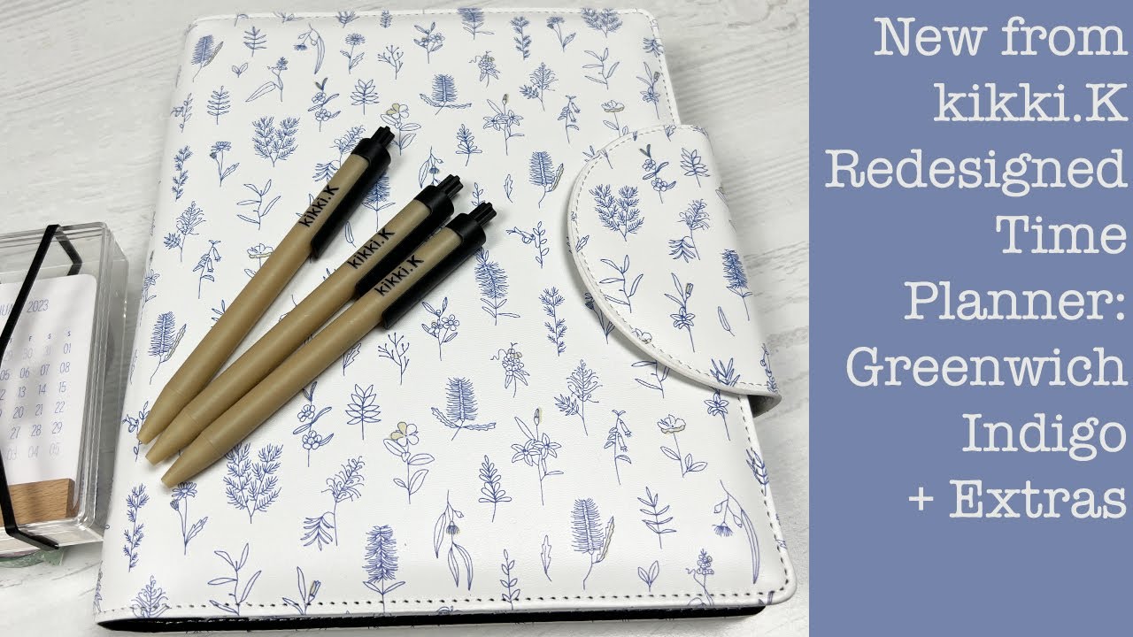 New from kikki.K - Redesigned Time Planner: Greenwich Indigo + Extras