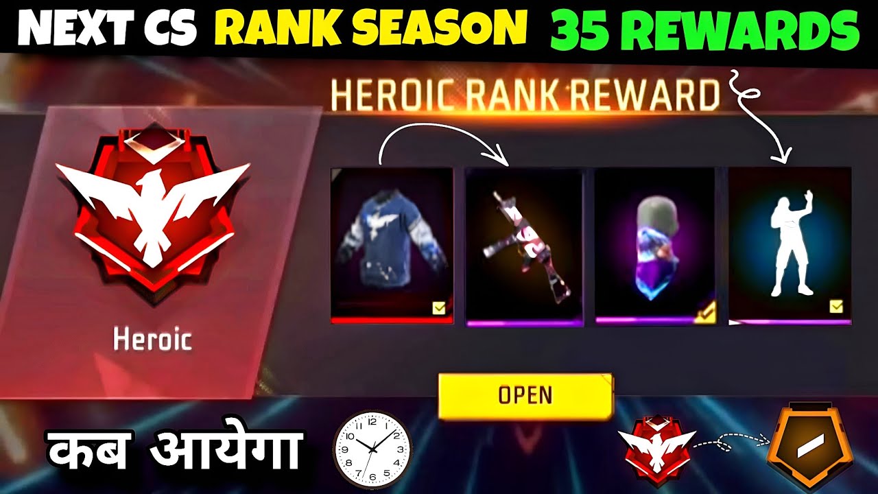 New CS Rank Season 35 Rewards | Next Gold Royale Bundle | Free Fire New Event | Ff New Event