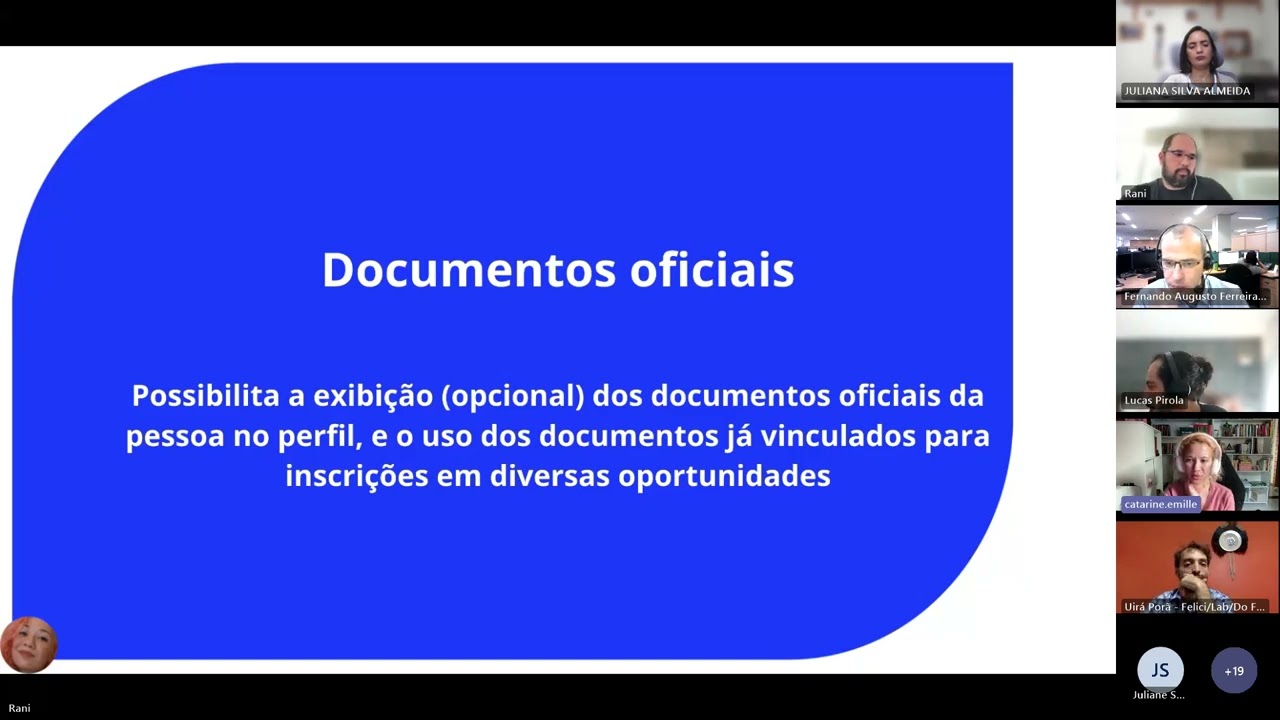 Reunião do GT 4 - Design e Desenvolvimento em 16/08/2024