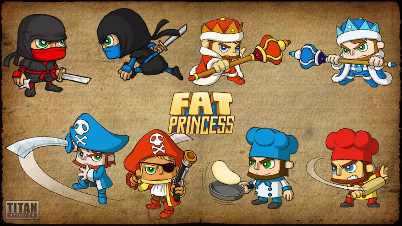 FAT PRINCESS - let's Play  Team Death Match. (PS3 Classic) - PS4 Rental