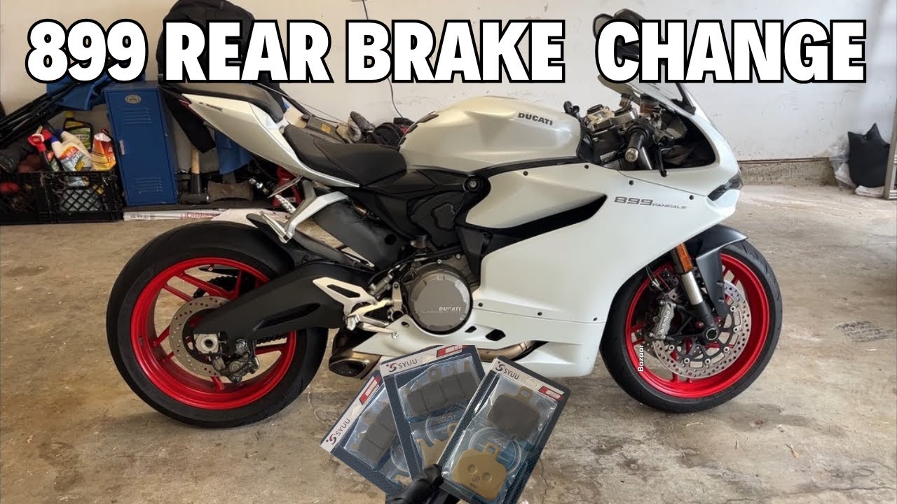 How to change the rear brake pads on a 2015 Ducati Panigale 899