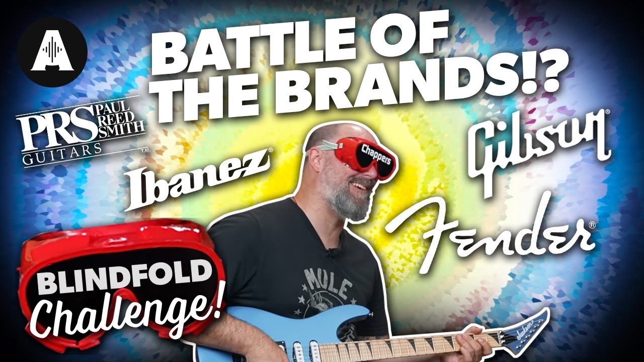 Which Guitar Brand Will Chappers Choose!? - Blindfold Battle of the Brands Challenge!